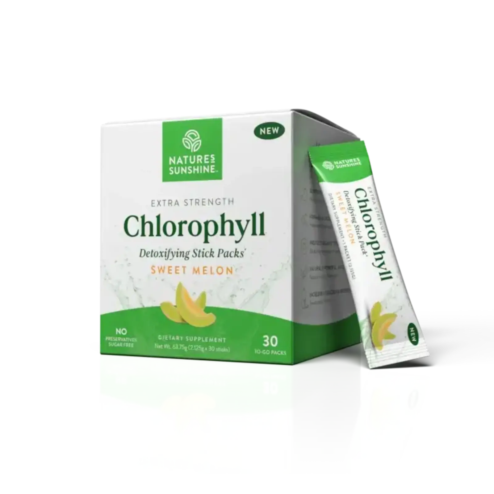 Nature's Sunshine Chlorophyll Stick Packs - Sweet Melon