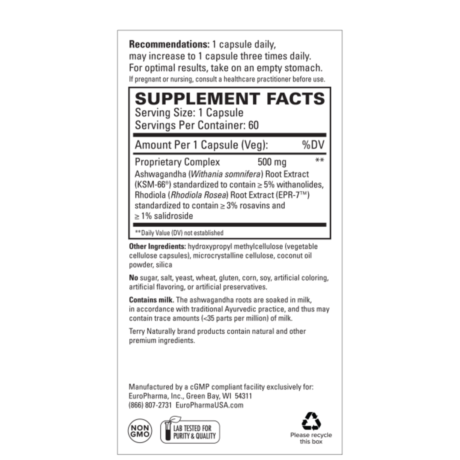 Terry Naturally Adaptra - 60 caps