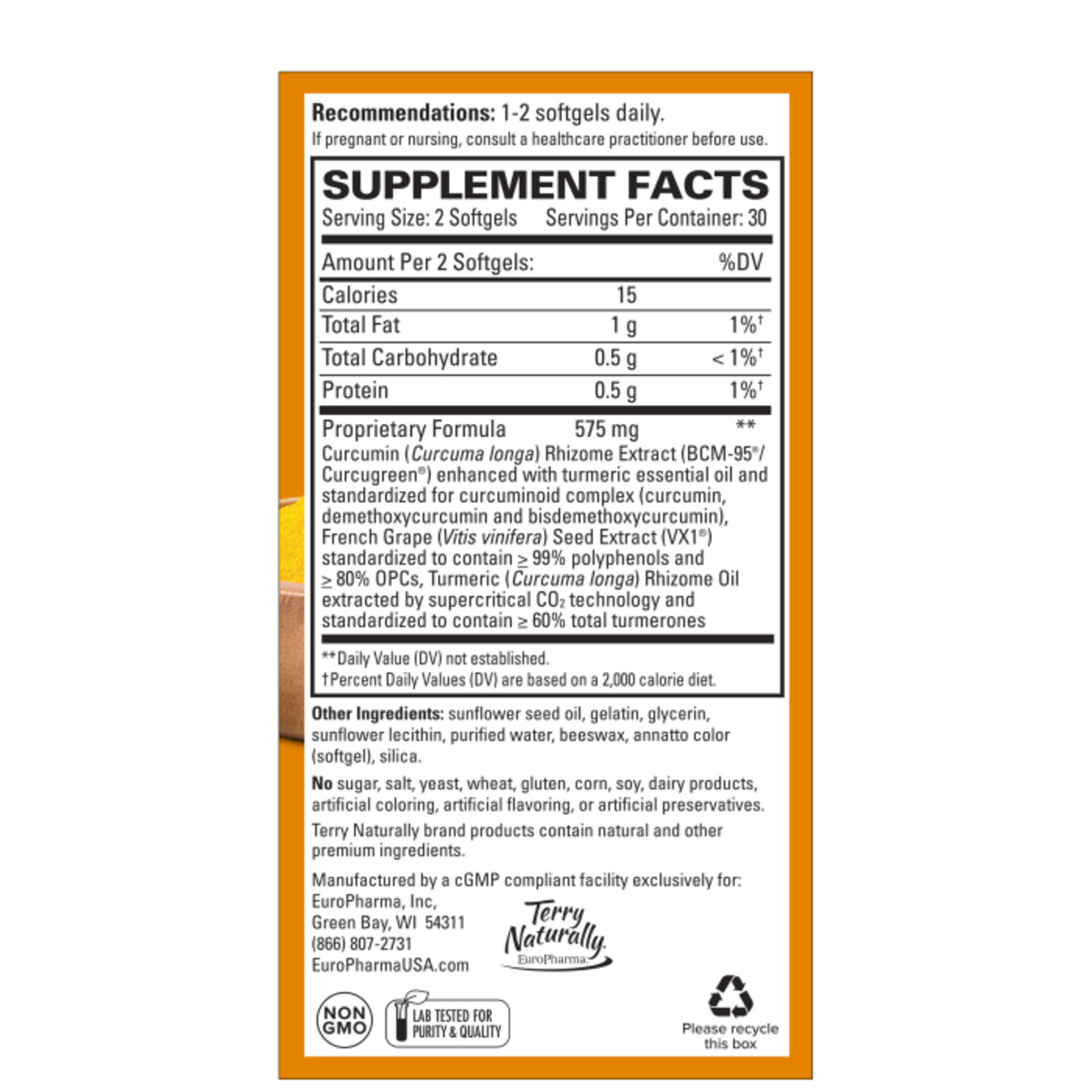 Terry Naturally CuraMed + Clinical OPC - 60 softgels