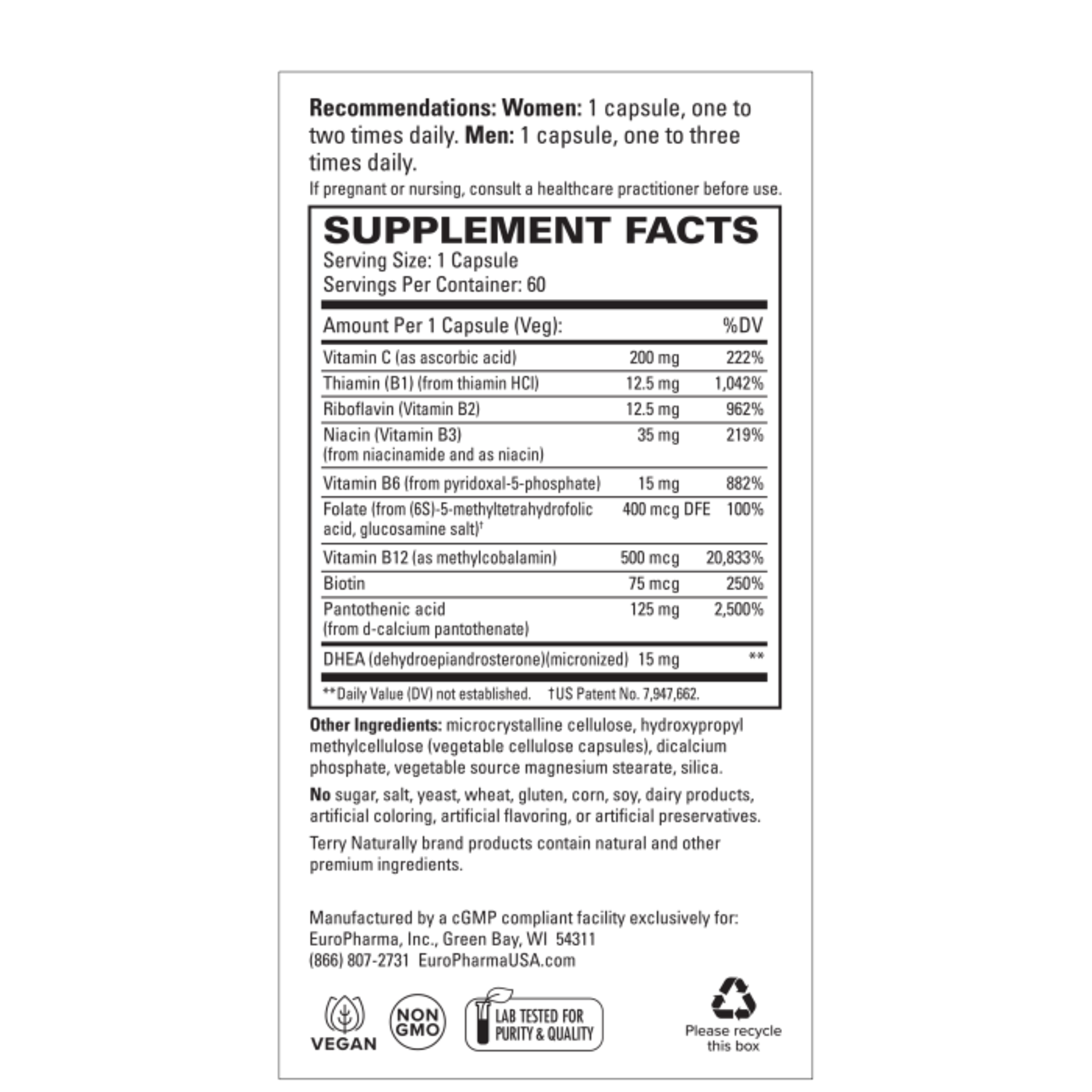 Terry Naturally Cortisol Rescue - 60 caps