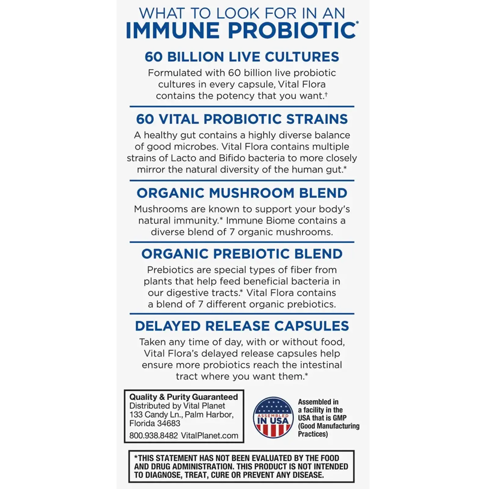 Vital Planet Vital Flora 60B, 60 Strain, Immune Biome, 30ct - shelf