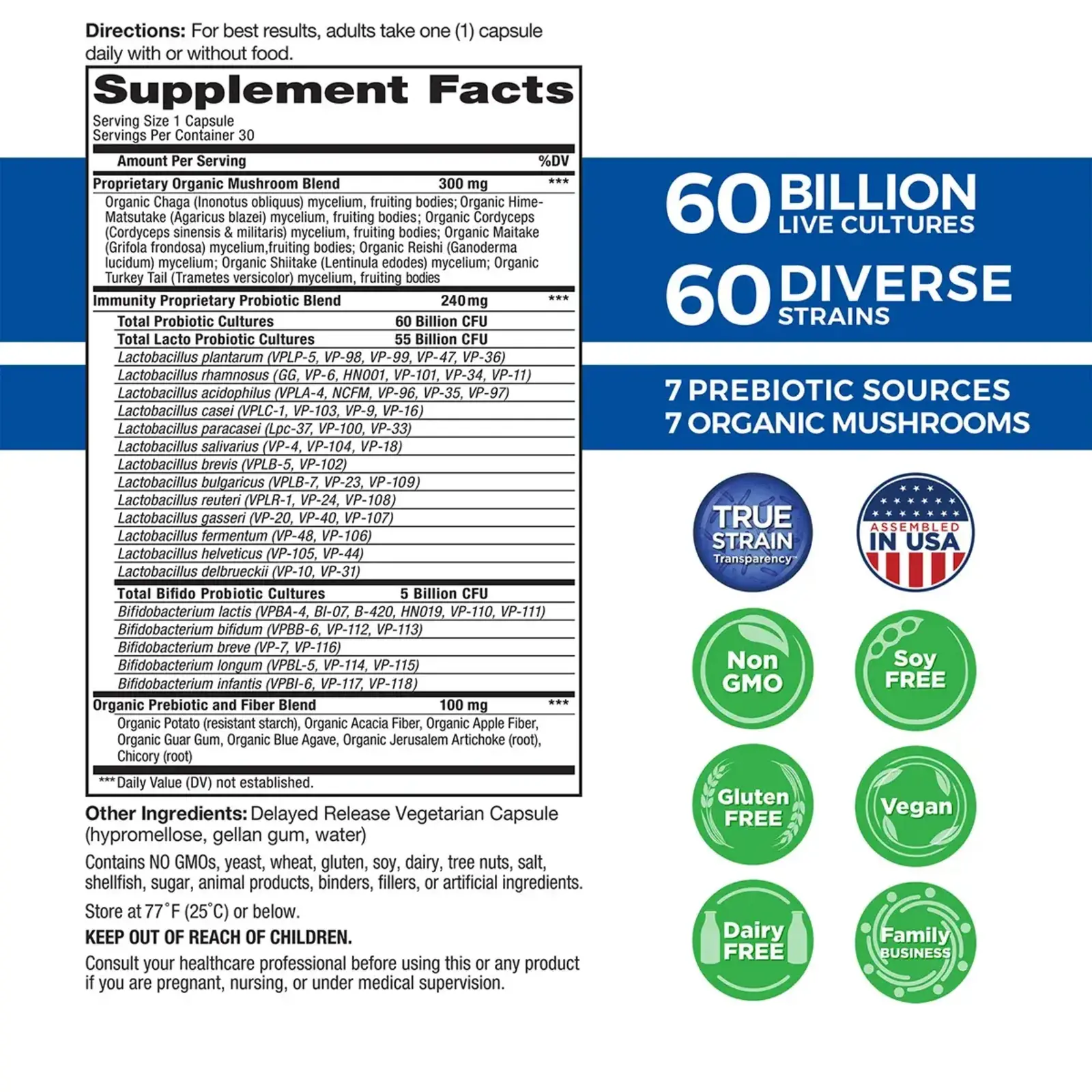 Vital Planet Vital Flora 60B, 60 Strain, Immune Biome, 30ct - shelf
