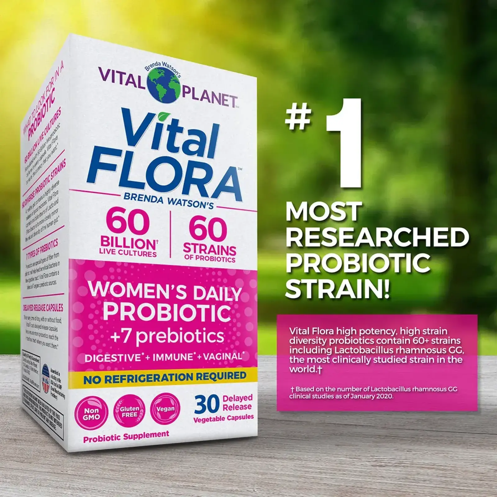 Vital Planet Vital Flora 60B, 60 Strain, Women’s, 30ct - shelf