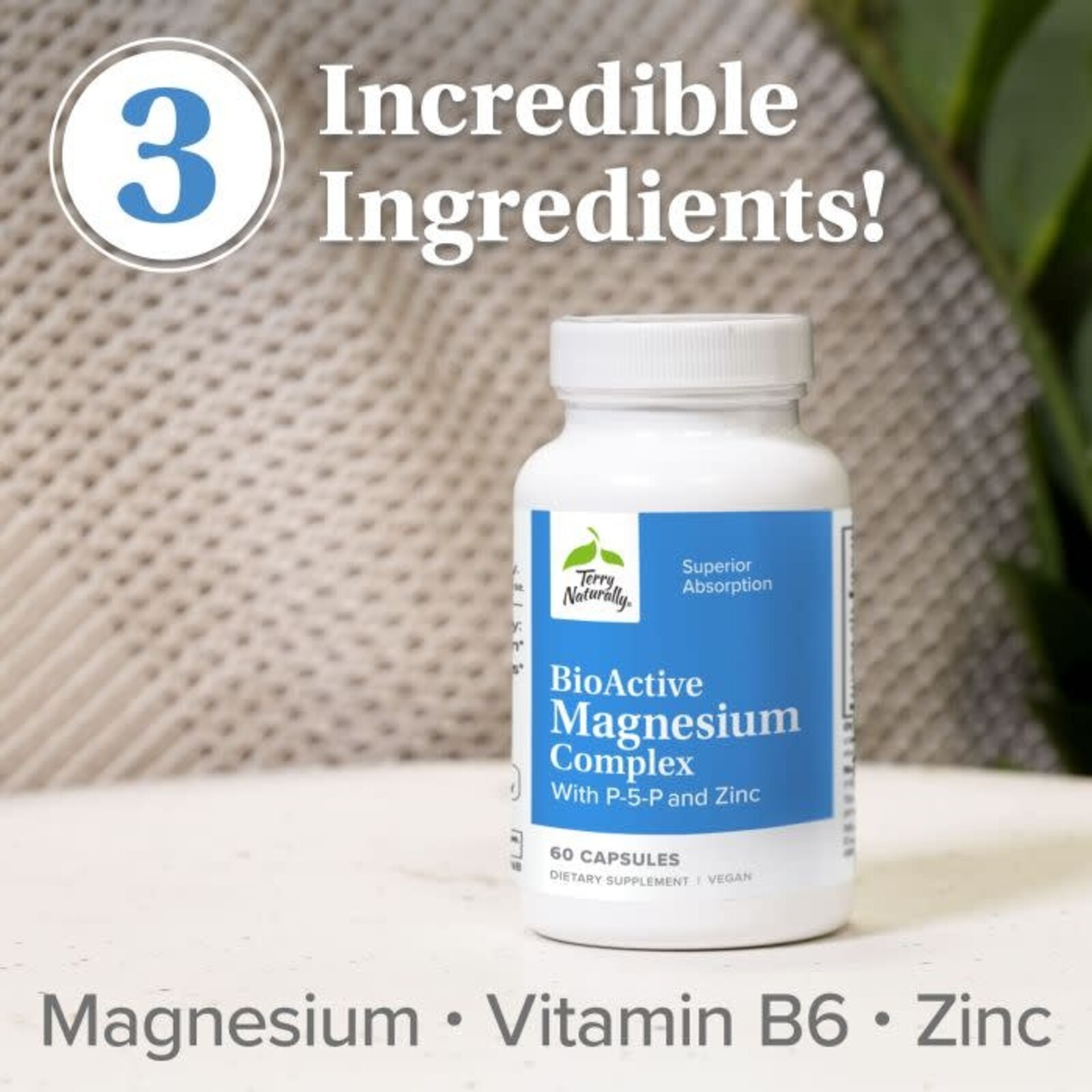 Terry Naturally BioActive Magnesium Complex -120 caps