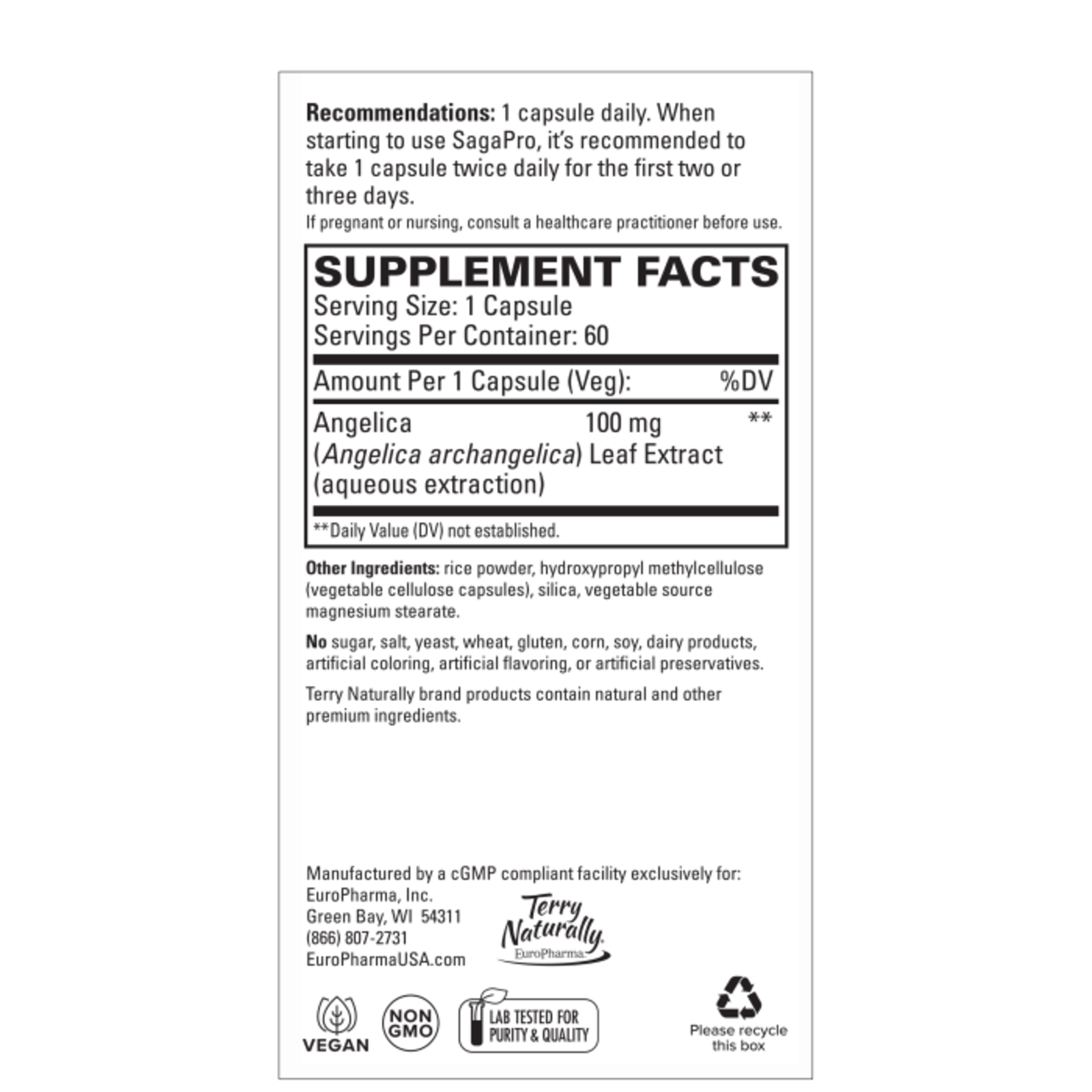 Terry Naturally SagaPro Bladder Health -  30 caps