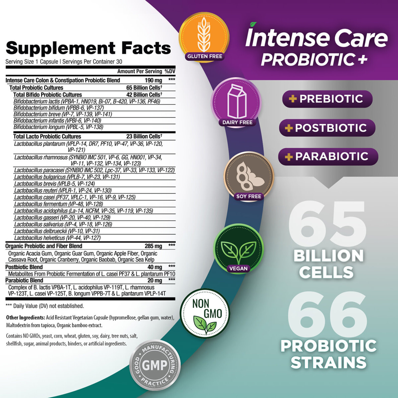 Vital Planet Intense Care Colon + Constipation, 30ct - shelf