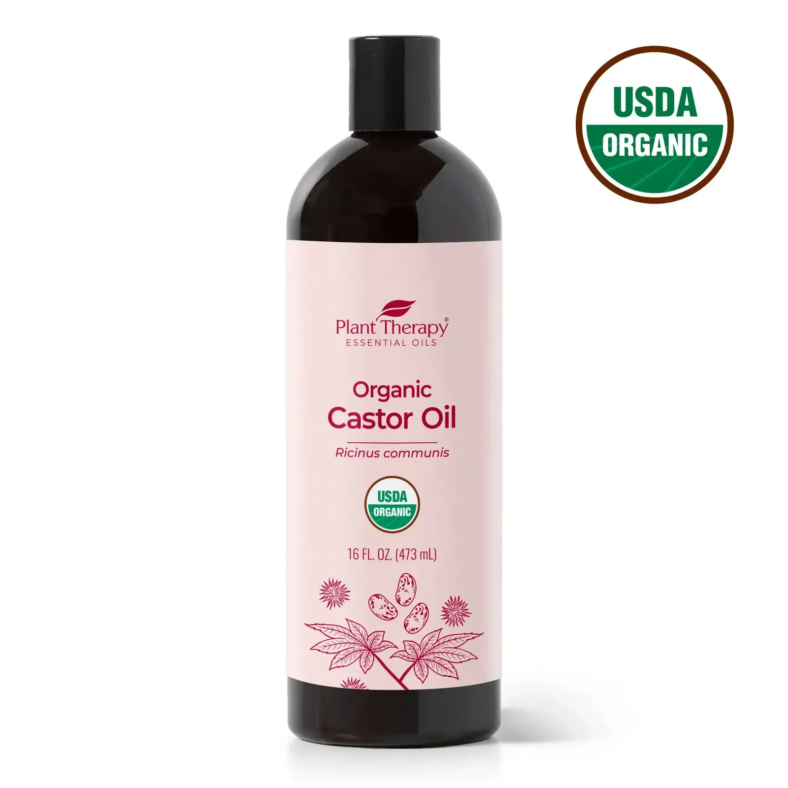 Plant Therapy Organic Castor Carrier Oil 16 oz