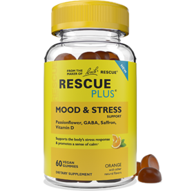 Bach Rescue PLUS Mood & Stress Gummies, Orange - 60ct