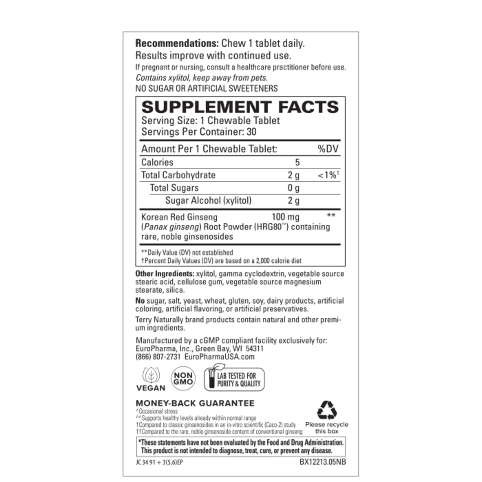 Terry Naturally Ginseng