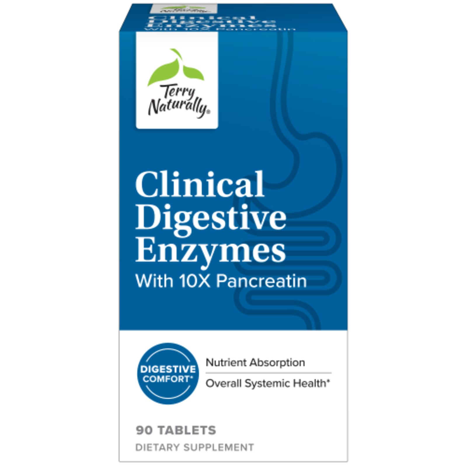 Terry Naturally Clinical Digestive Enzymes (with 10x pancreatin) - 90 tablets