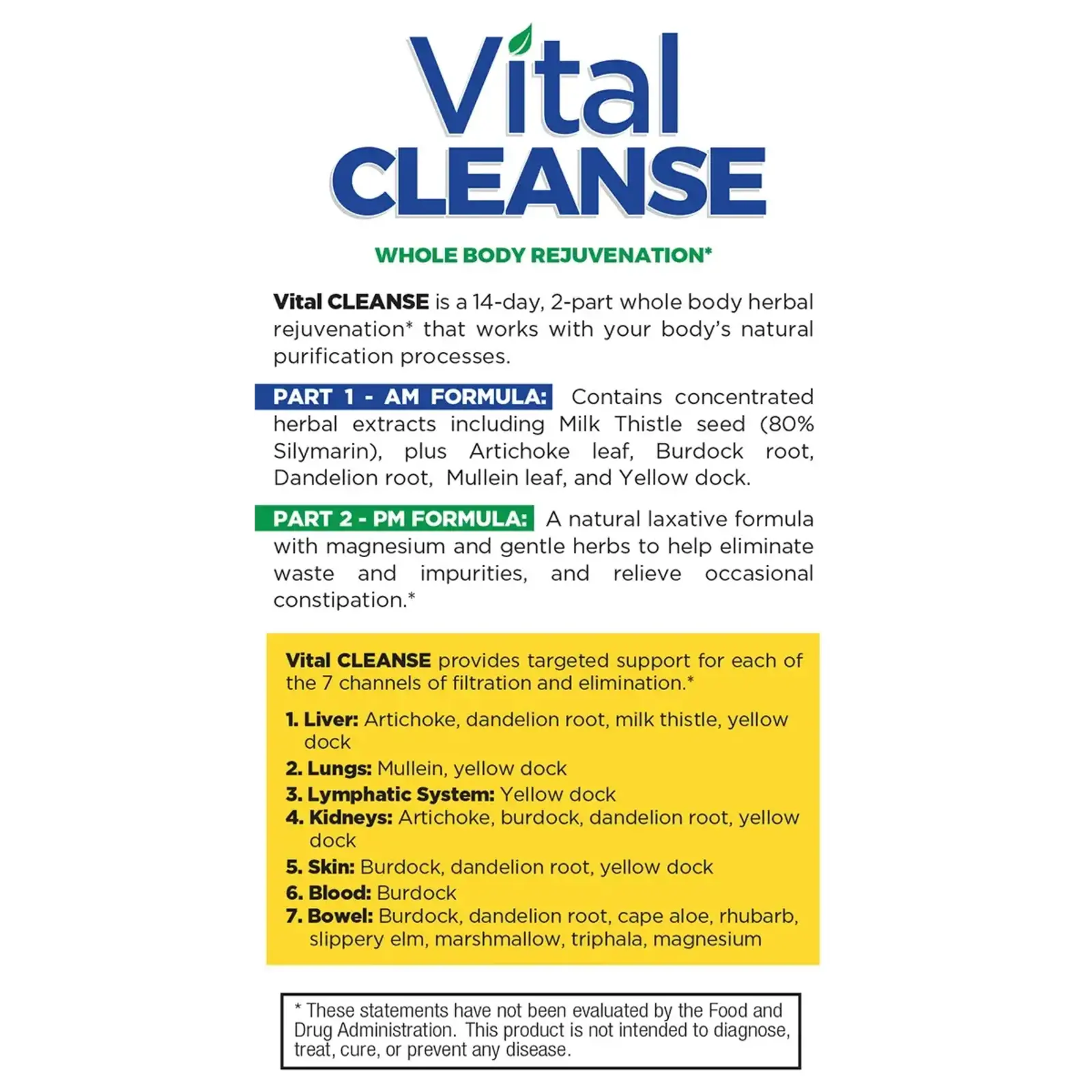 Vital Planet Vital CLEANSE, 14 day