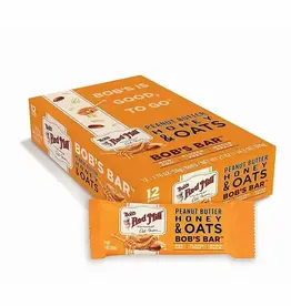 Bob's Red Mill Peanut Butter Honey & Oat Bar - 12 count display box