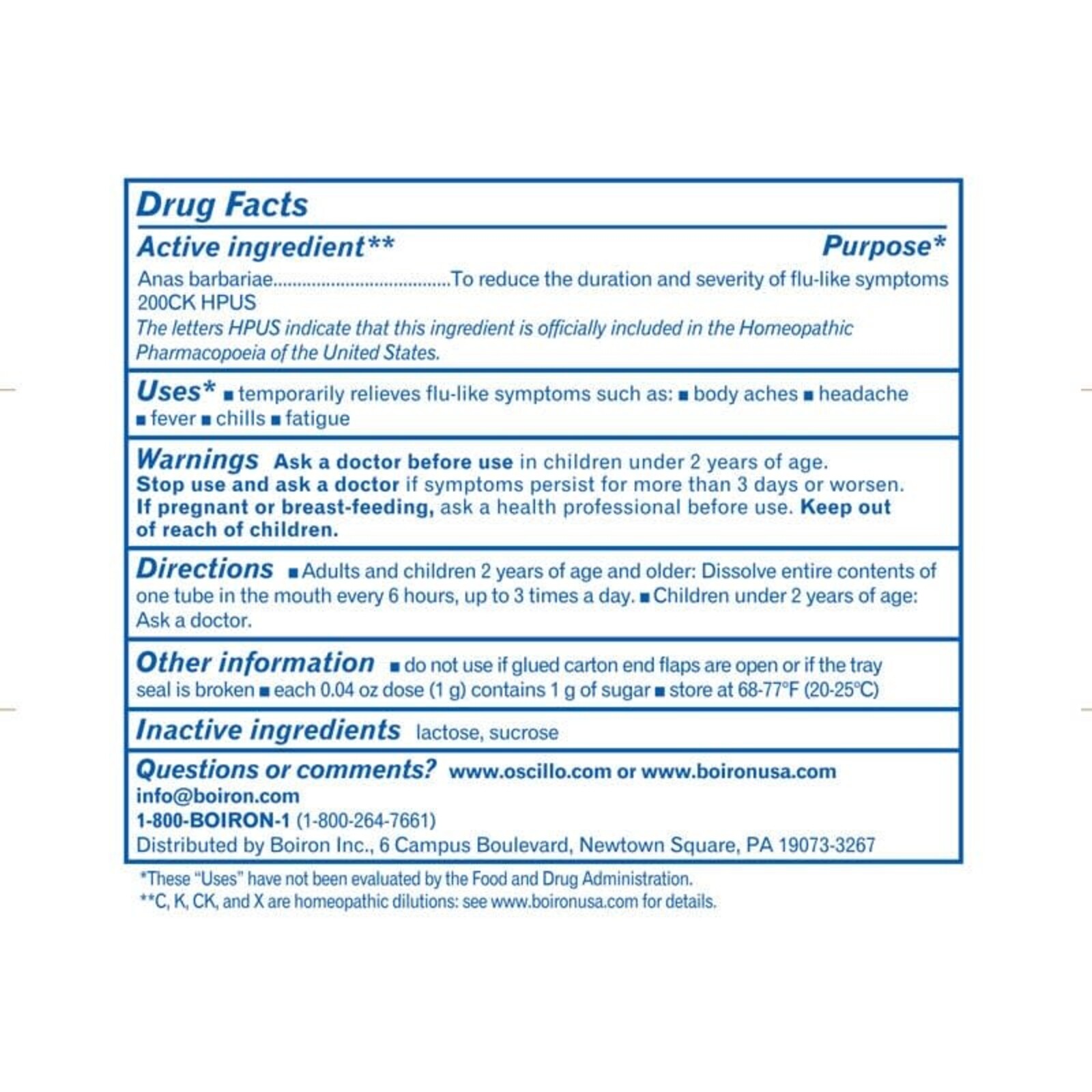 Boiron Oscillococcinum - 12 doses