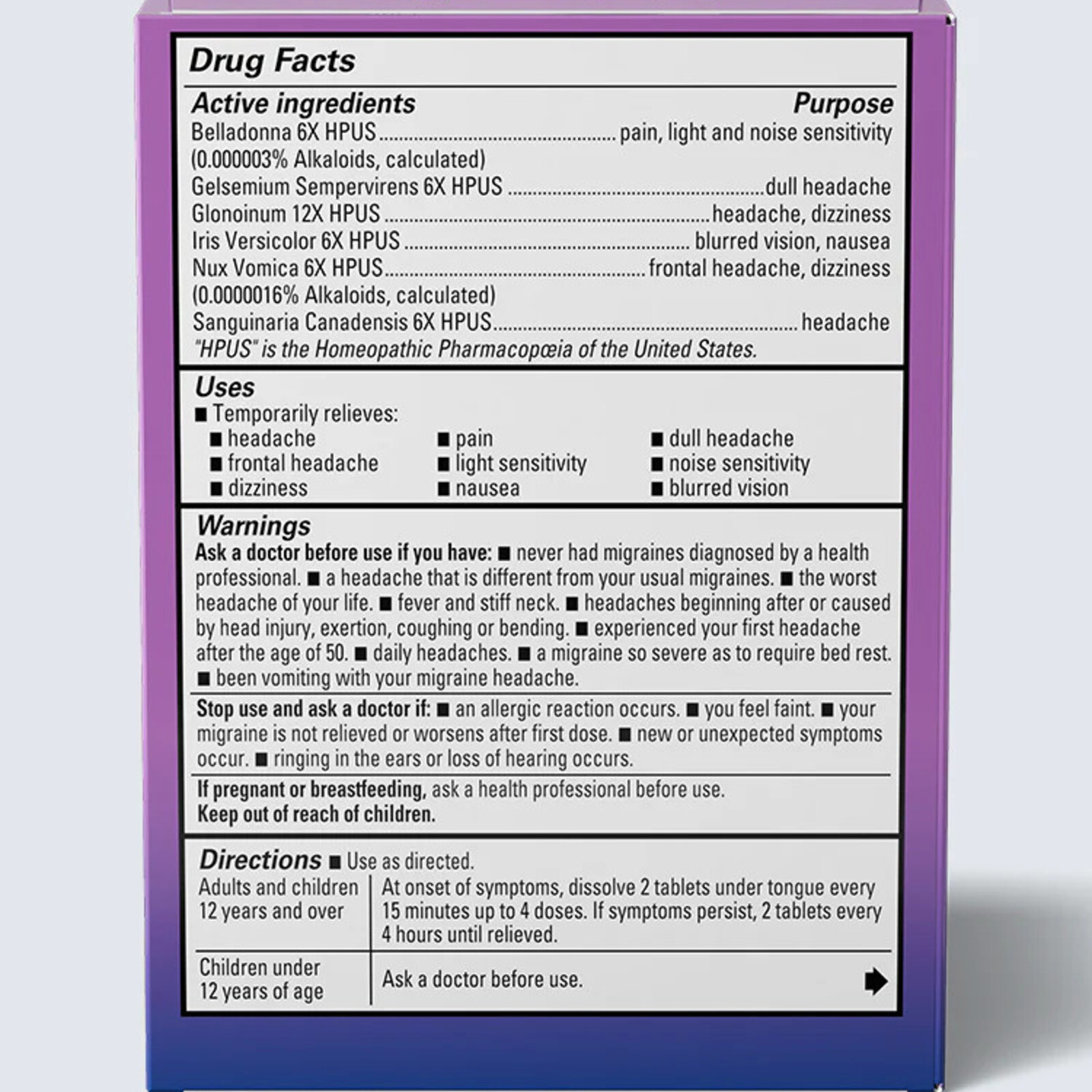 Hyland's Hyland's Migraine Relief - 100 tablets