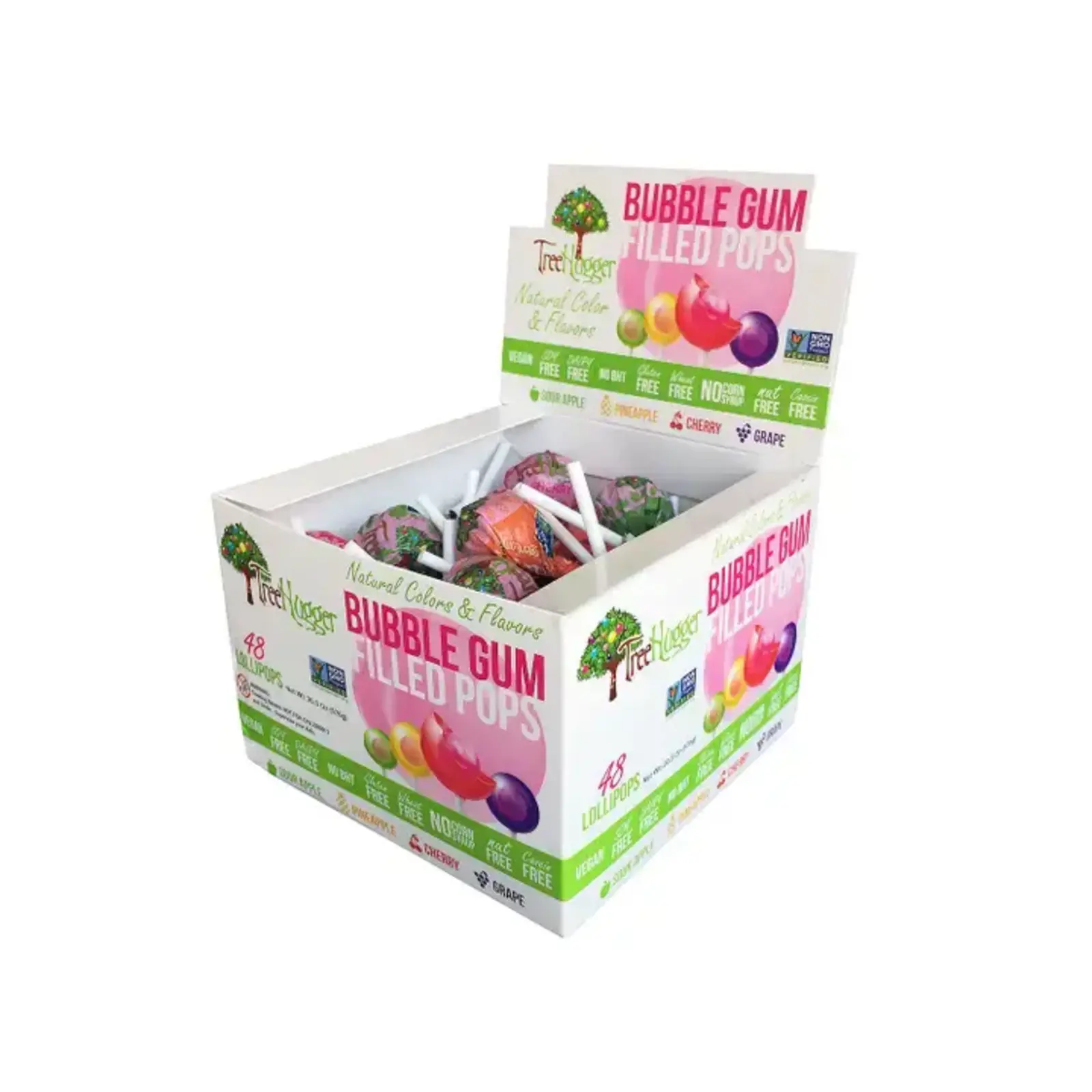Tree Hugger Bubble Gum Filled Pops