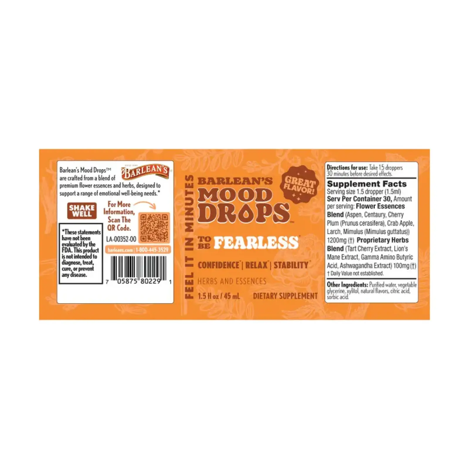 Barleans Mood Drops-Fearless