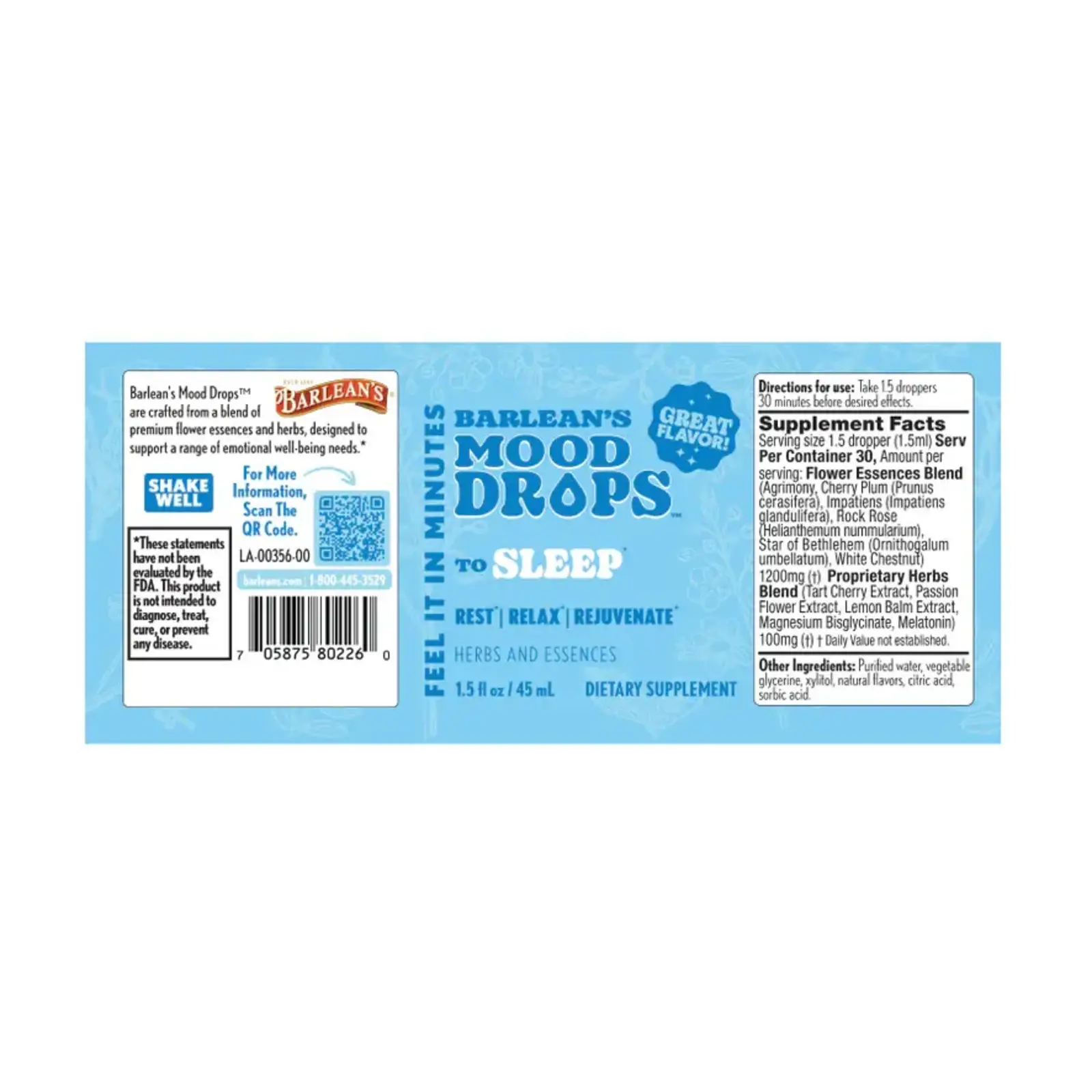Barleans Mood Drops-Sleep