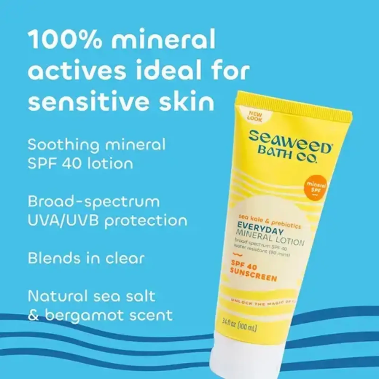 Seaweed Bath Co Seaweed Bath Co Everyday Mineral Sunscreen Lotion SPF 40 - 3.4 oz