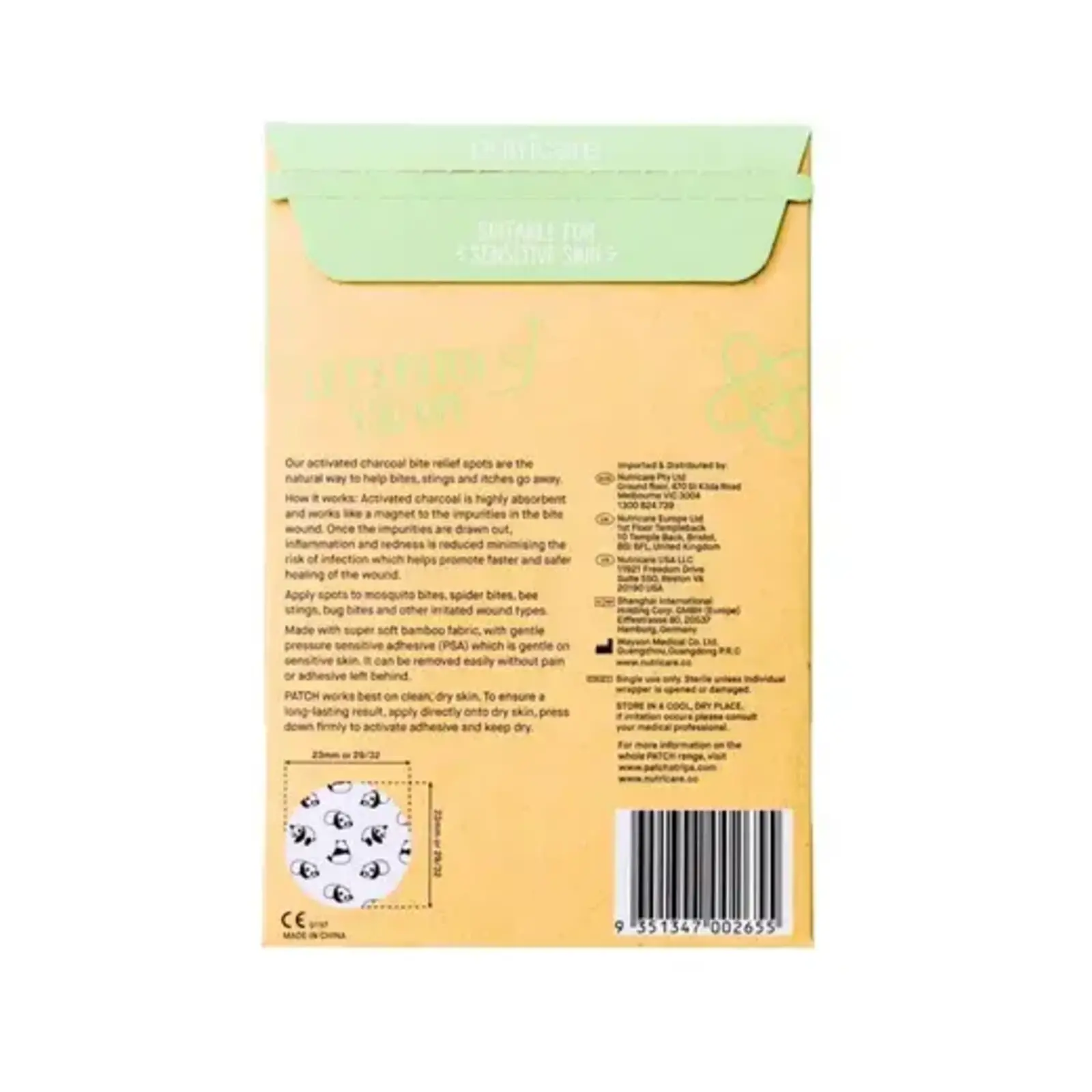 Nutricare Nutricare Activated Charcoal Bite Relief Spots - 30 ct
