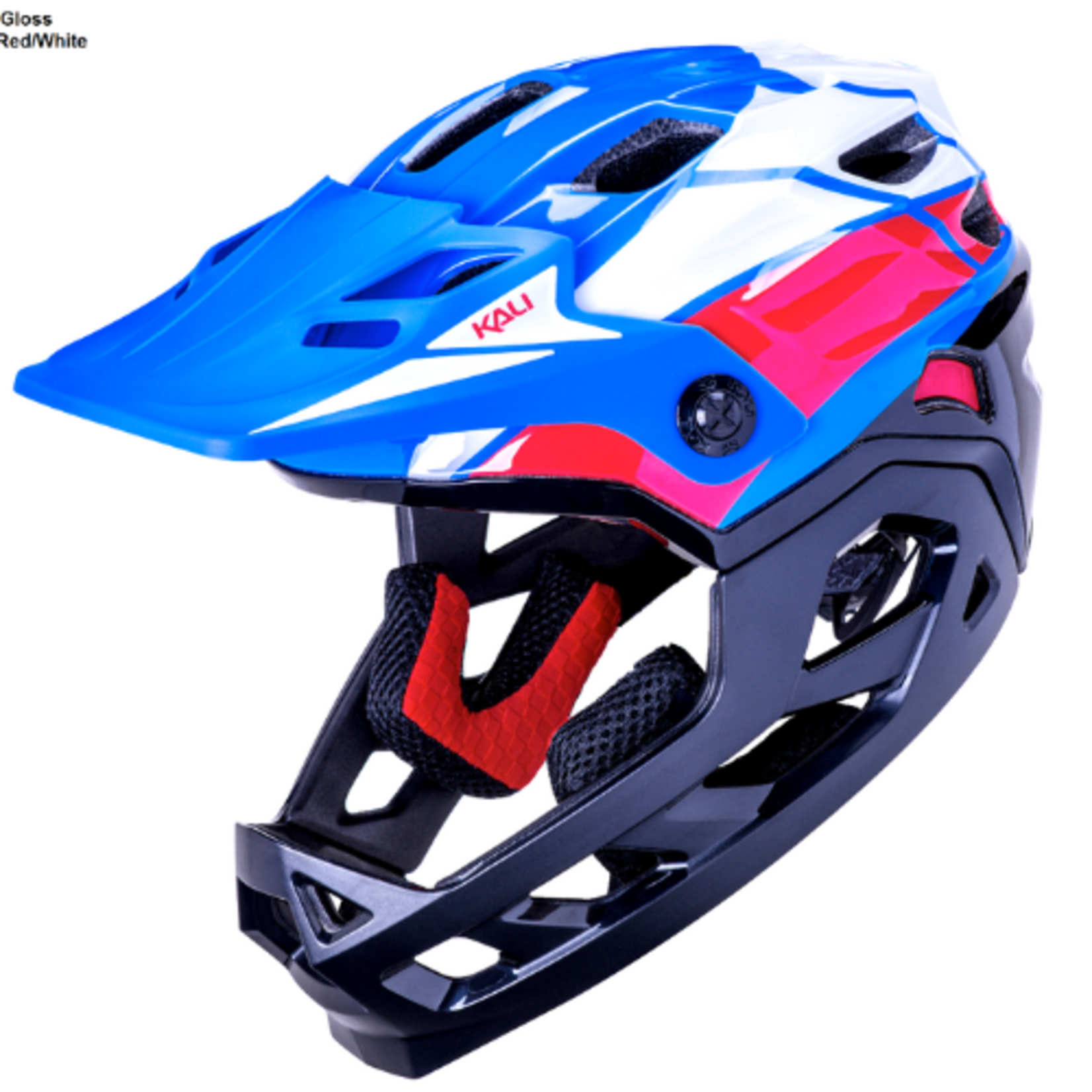 Kali Protectives Kali Maya Full Face Child LTD Race Gls Blu/Red/Wht