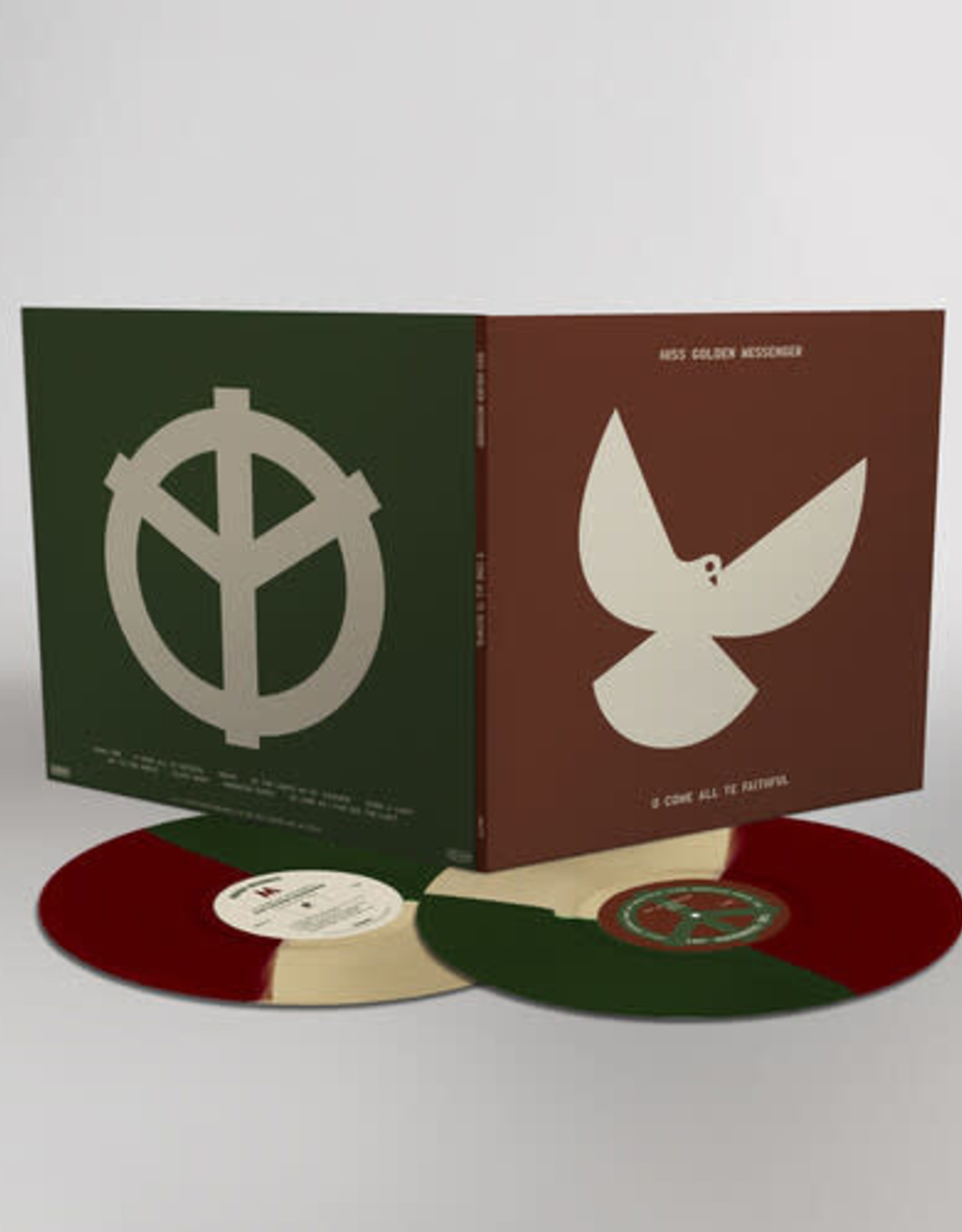 Hiss Golden Messenger - O Come All Ye Faithful (Bone Green Red Vinyl) (Tri-Color Segment Vinyl)