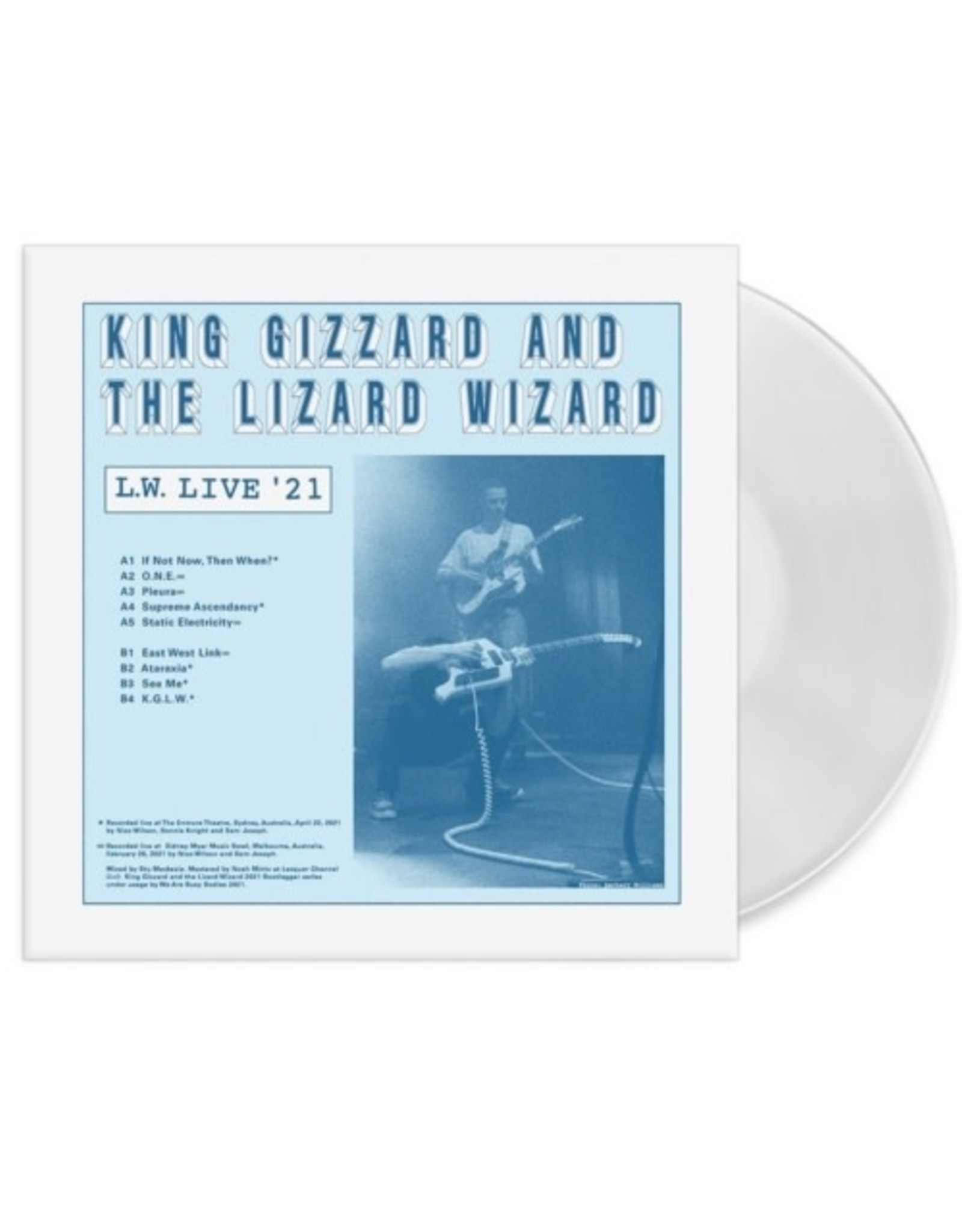 King Gizzard & The Lizard Wizard - L.W. Live in Australia (REVERSE GROOVE ON CLEAR VINYL)