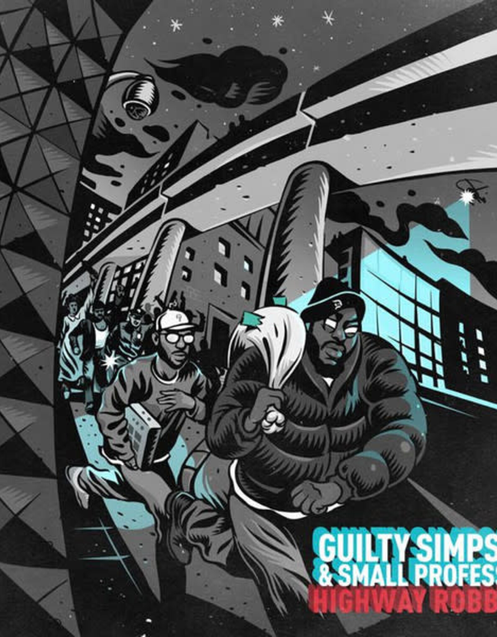 Guilty Simpson & Small Professor - Highway Robbery  (Ghostly Teal Vinyl)