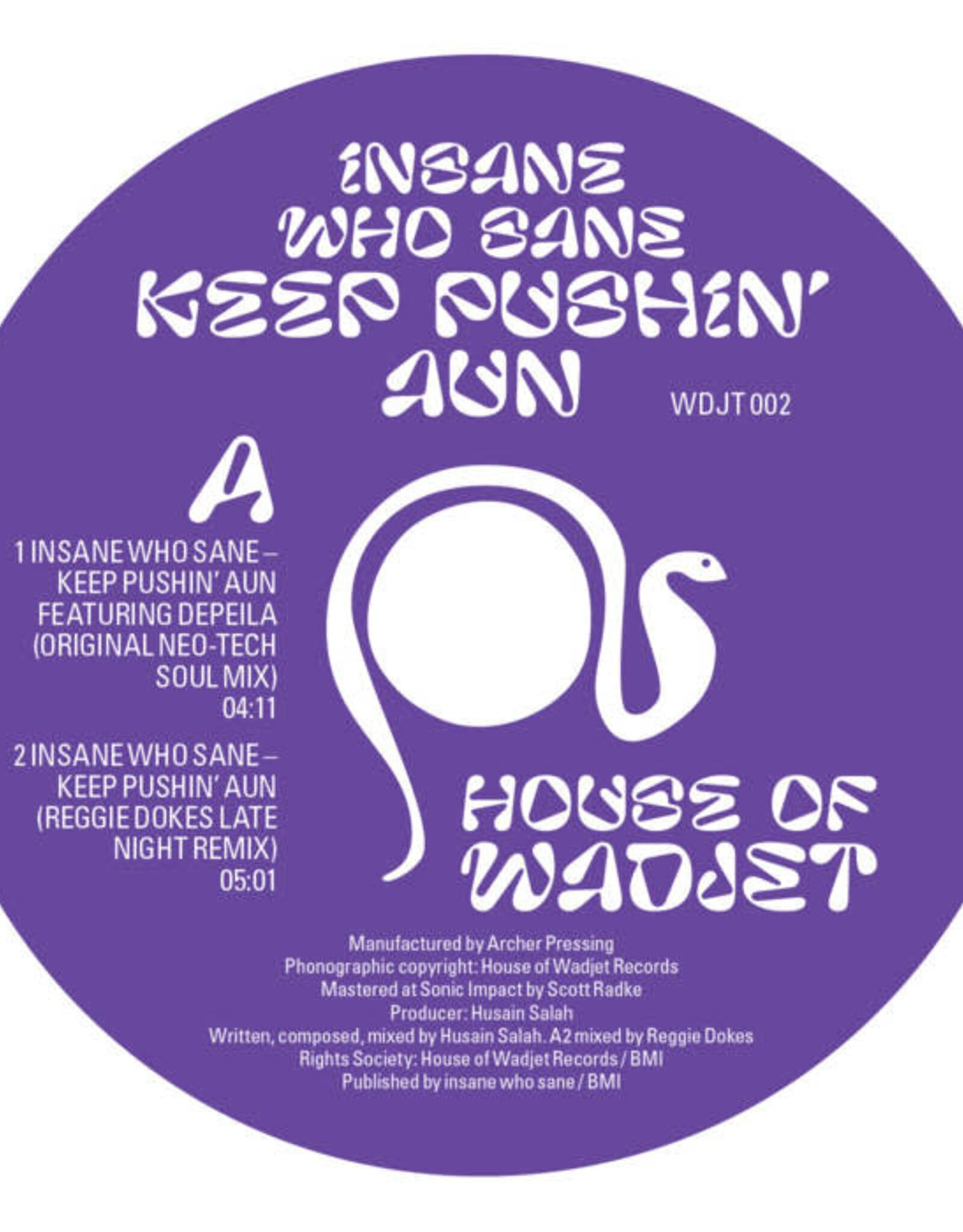Insane Who Sane - Keep Pushin Aun EP