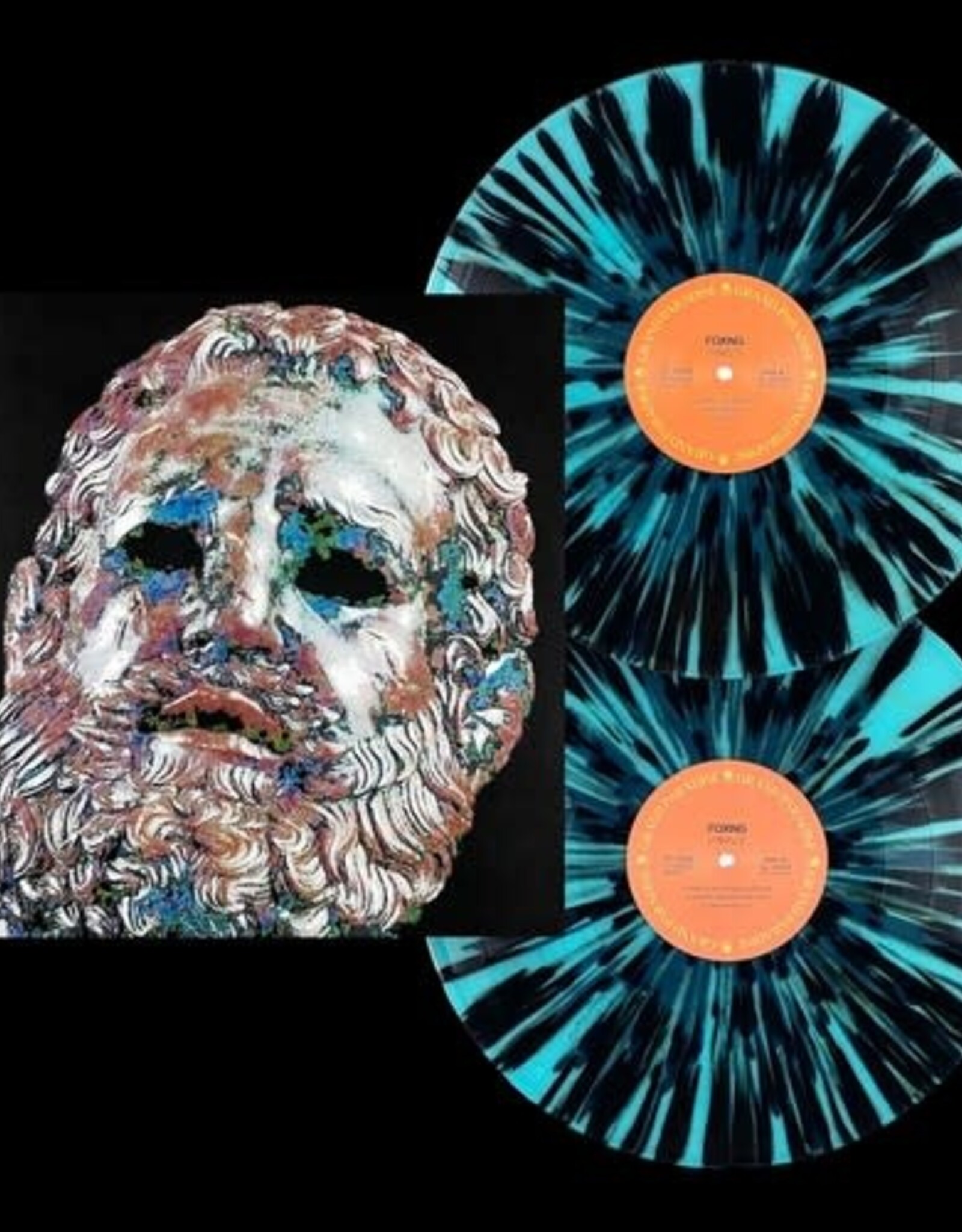 Foxing - Foxing - Ice Blue with Black Splatter Vinyl
