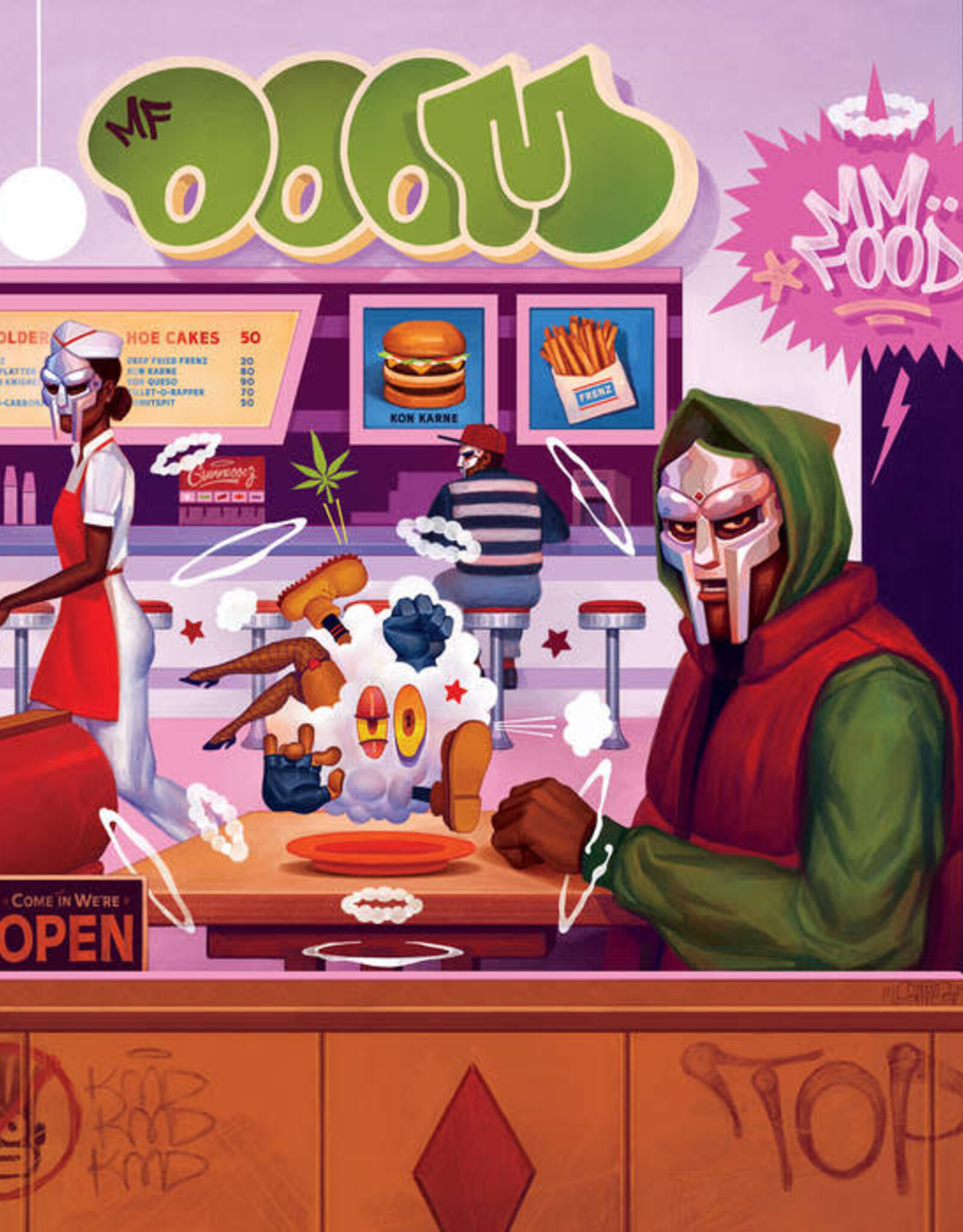 MF DOOM - MM..FOOD (20th Anniv. Tri-color Sweetart Marble Effect Double Vinyl)
