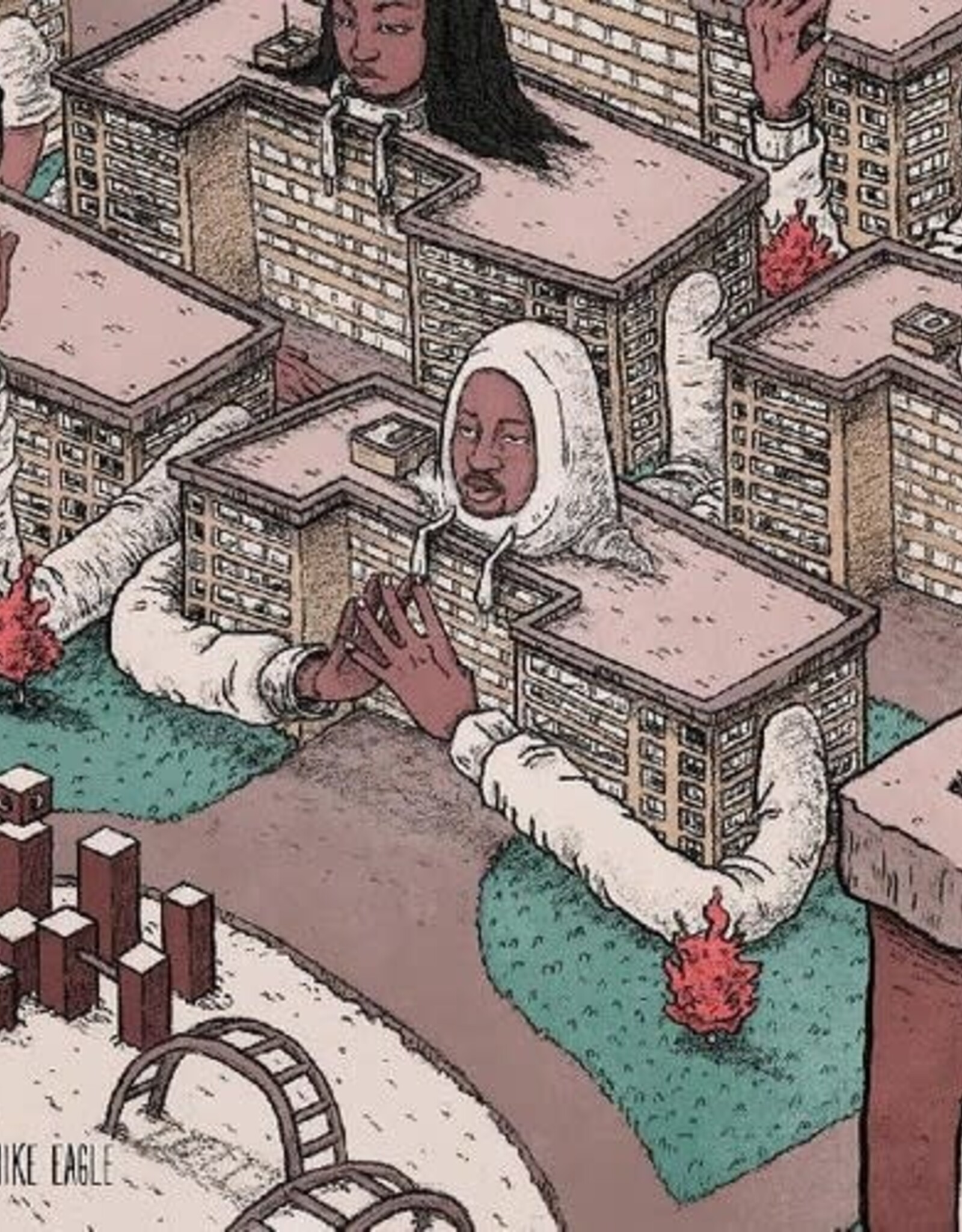 Open Mike Eagle	- Brick Body Kids Still Daydream (BRICK RED & CREAM VINYL)