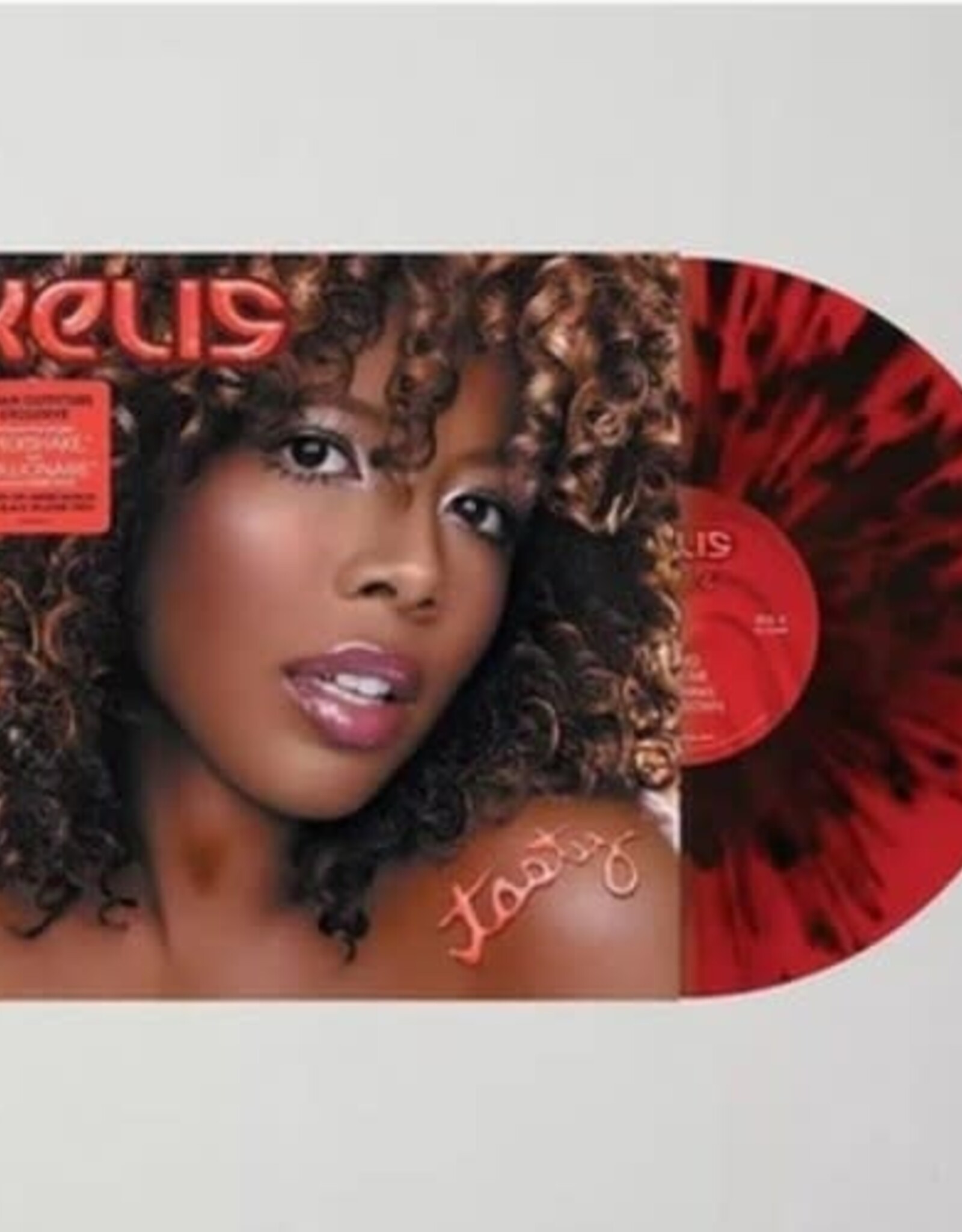 Kelis - Tasty (Translucent Ruby with Black Splatter)
