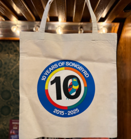 10 year Songbyrd tote full color