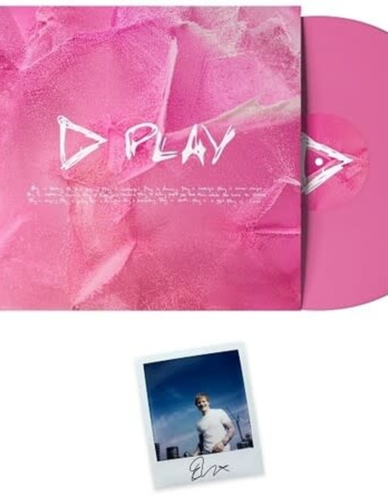 Ed Sheeran - Play  (Pink Vinyl w/ Signed Polaroid)