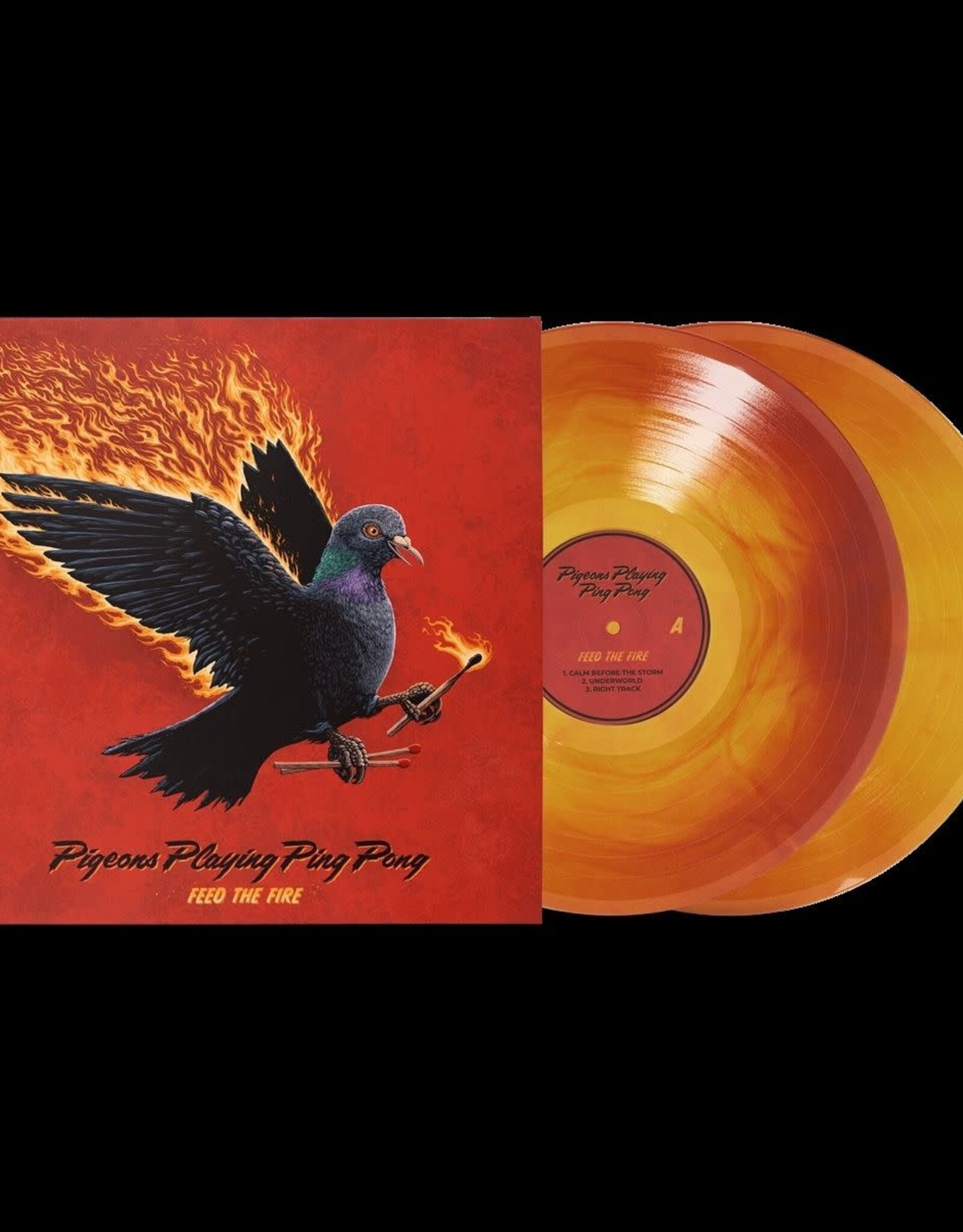 Pigeons Playing Ping Pong - Feed the Fire