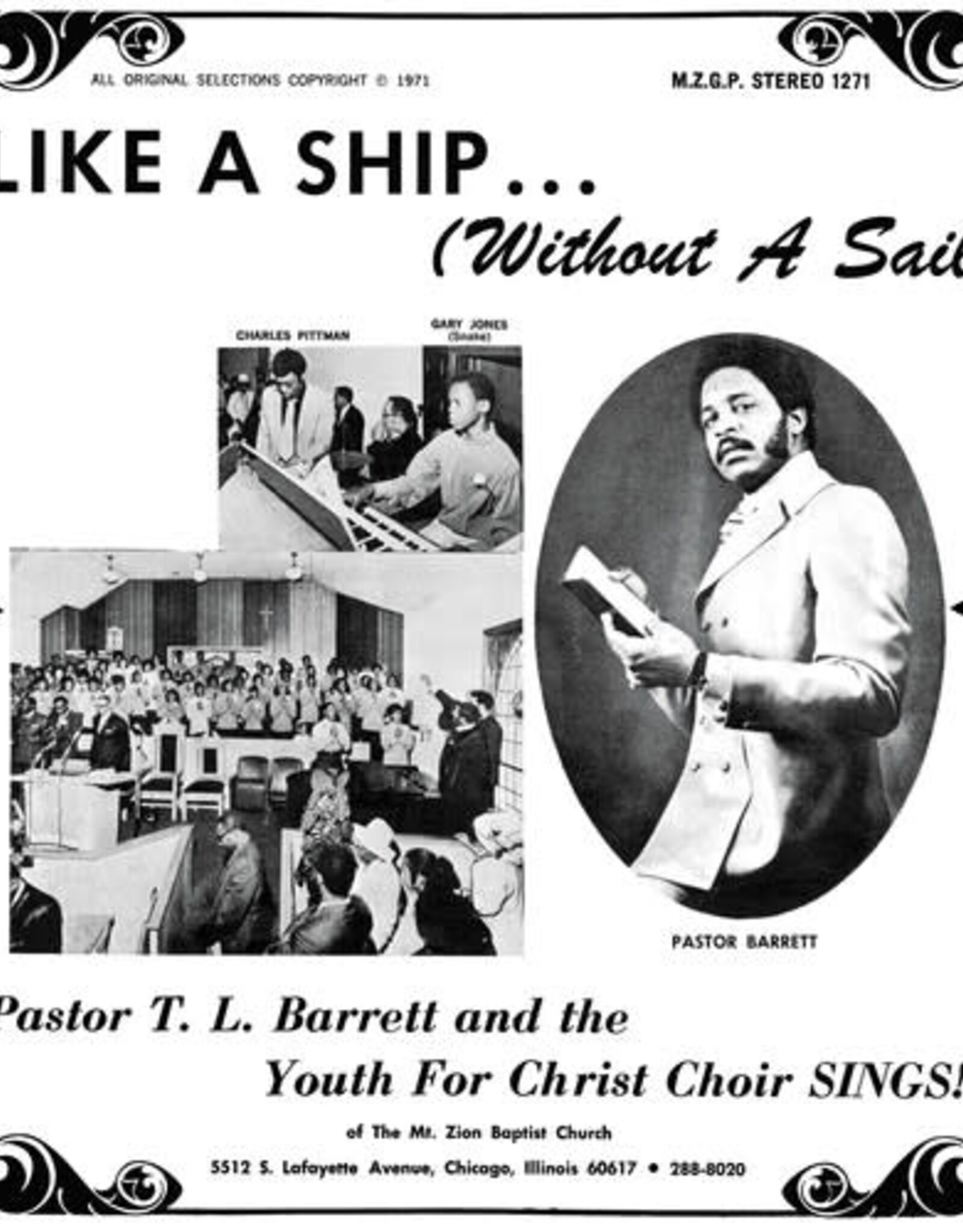 Like A Ship (Without A Sail)(Splatter Vinyl LP) - Pastor T.L. Barrett & The Youth For Christ Choir