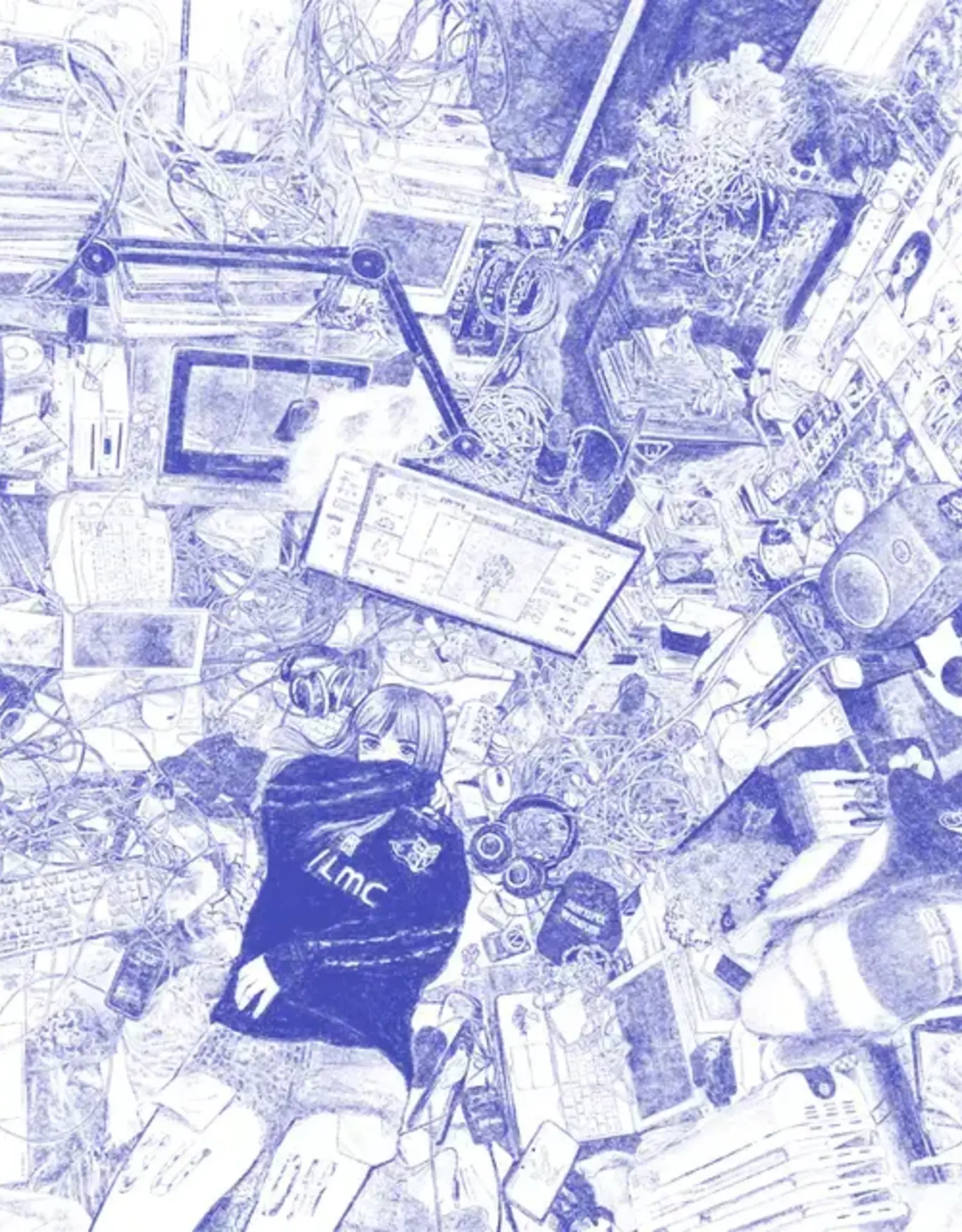 Ninajirachi - I Love My Computer (Half Blue Half White color vinly)