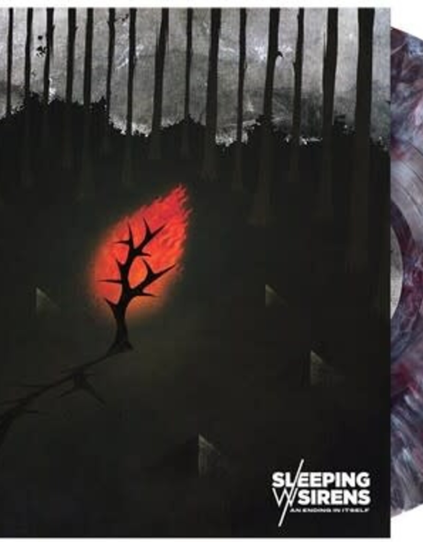 Sleeping with Sirens - An Ending In Itself (Indie Exclusive, Black, White, Red Swirl Vinyl) SIGNED BY THE BAND