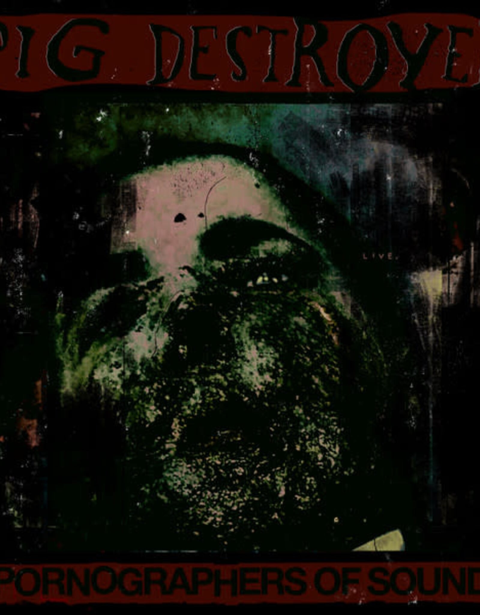 Pig Destroyer – Pornographers Of Sound (Live In Brooklyn, NYC) (Custom Tri Color Merge [Swamp Green, Bone White and Oxblood] Vinyl)