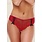 Ribbon on the Wind Red Lace Boyshort- L