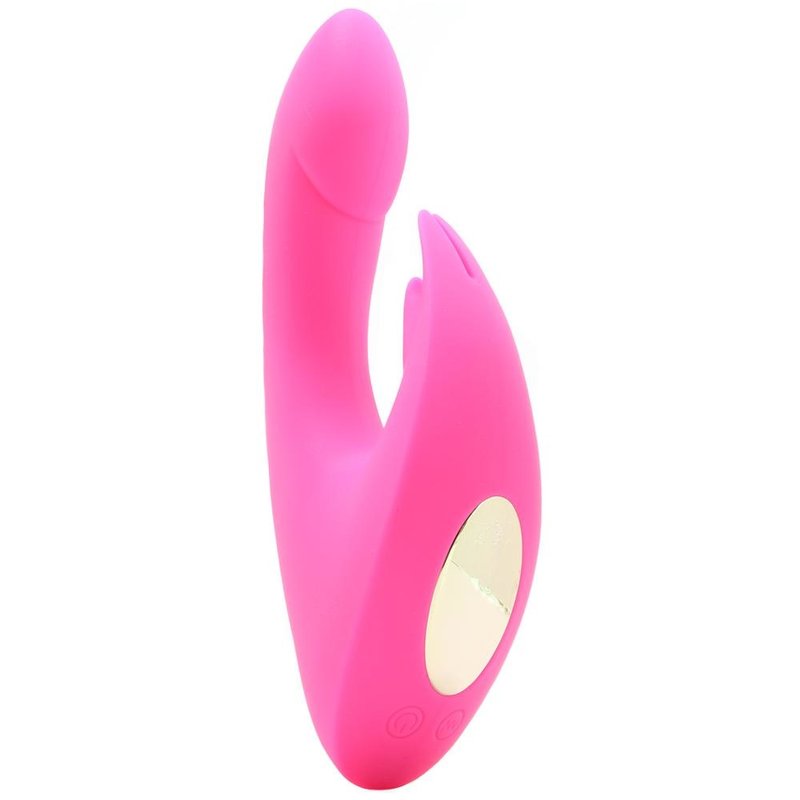 Maia Leah Silicone Rabbit Vibe in Neon Pink