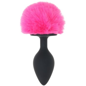 Happy Rabbit Pink Bunny Tail Butt Plug in Large