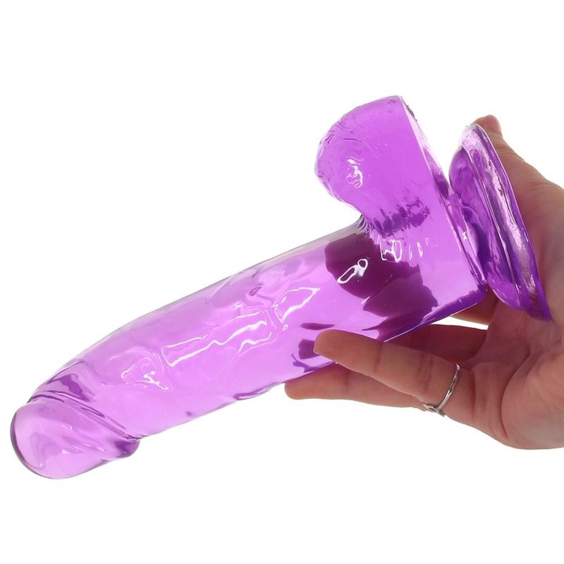 Size Queen 6 Inch Jelly Dildo in Purple