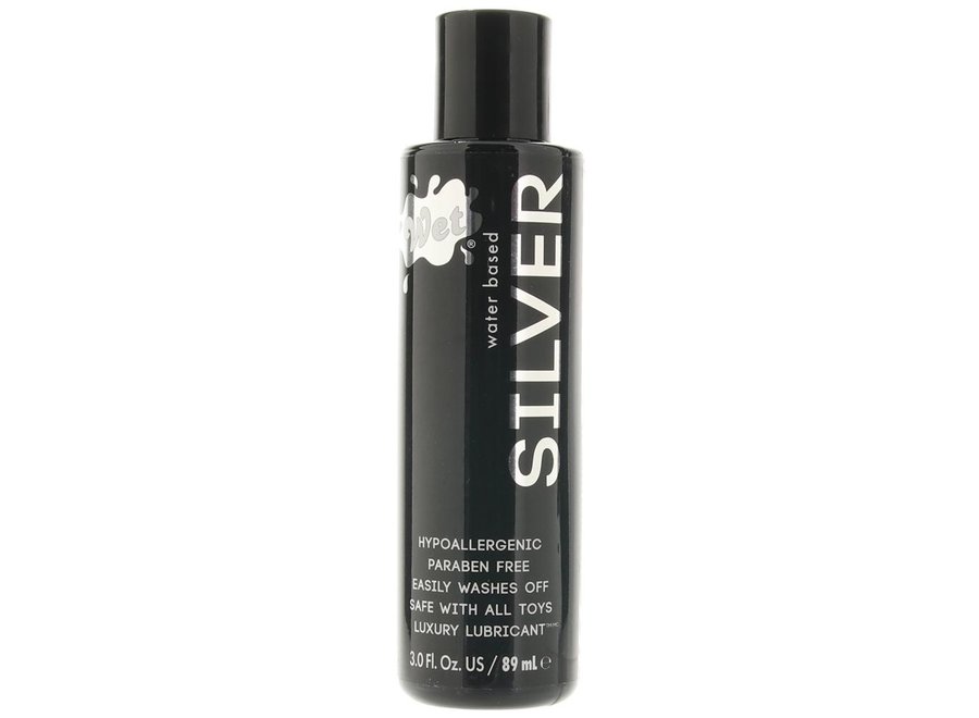 Silver Water Based Hypoallergenic Lube in 3oz/89ml