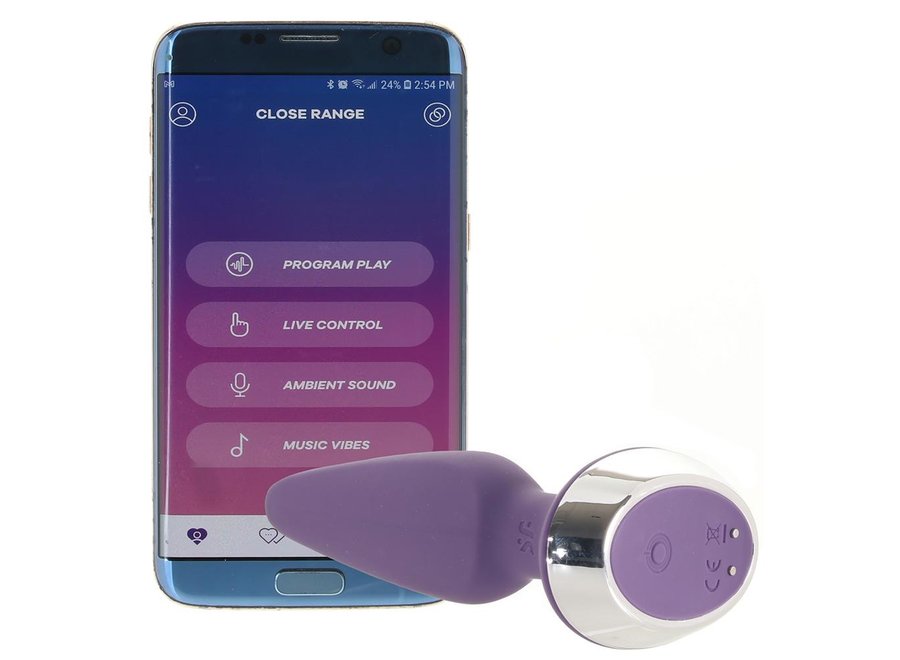 Satisfyer - Plug-ilicious 1 - Vibrating Bluetooth Anal Plug - Purple