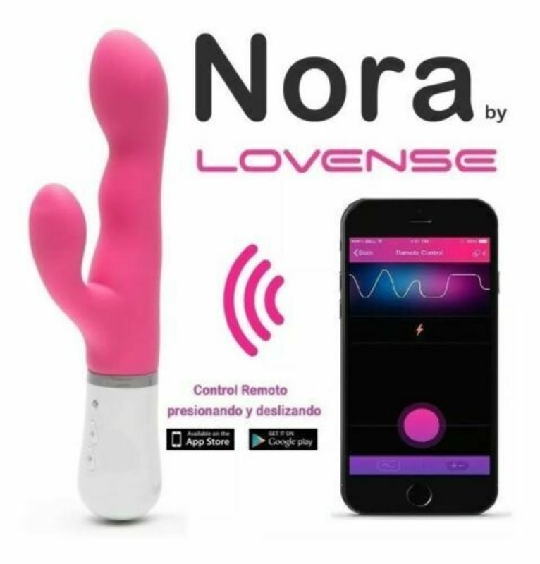Lovense Lovense - Nora – Bluetooth Rabbit Vibrator – Pink