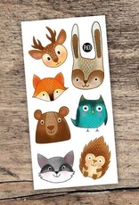 TATOUAGES TEMPORAIRES : LES ANIMAUX DE LA FORÊT