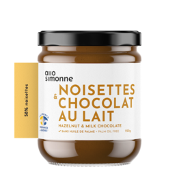 TARTINADE NOISETTES & CHOCOLAT AU LAIT