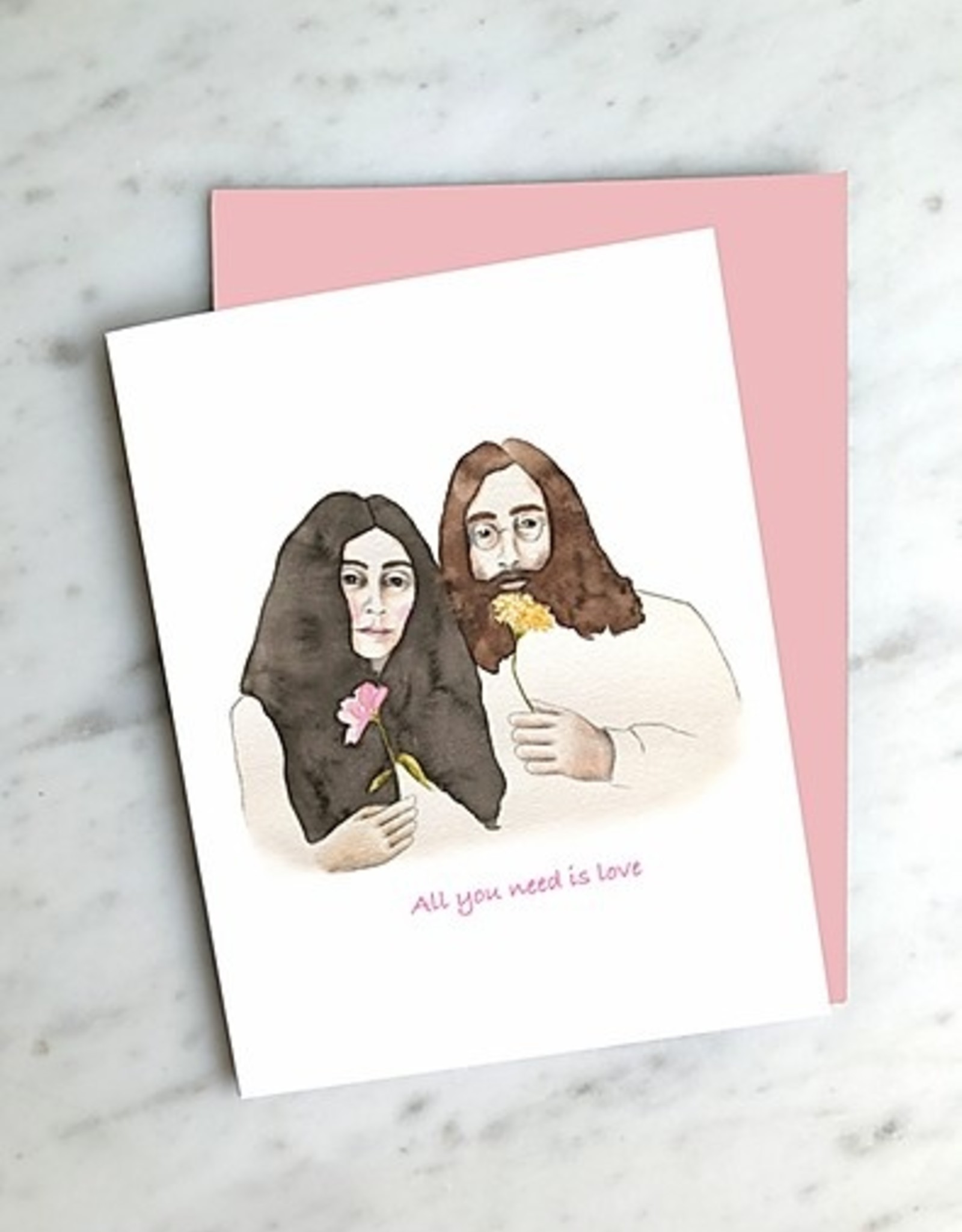 CARTE DE SOUHAITS JOHN & YOKO