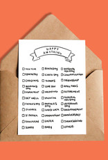 CARTE DE SOUHAITS HAPPY ANYTHING